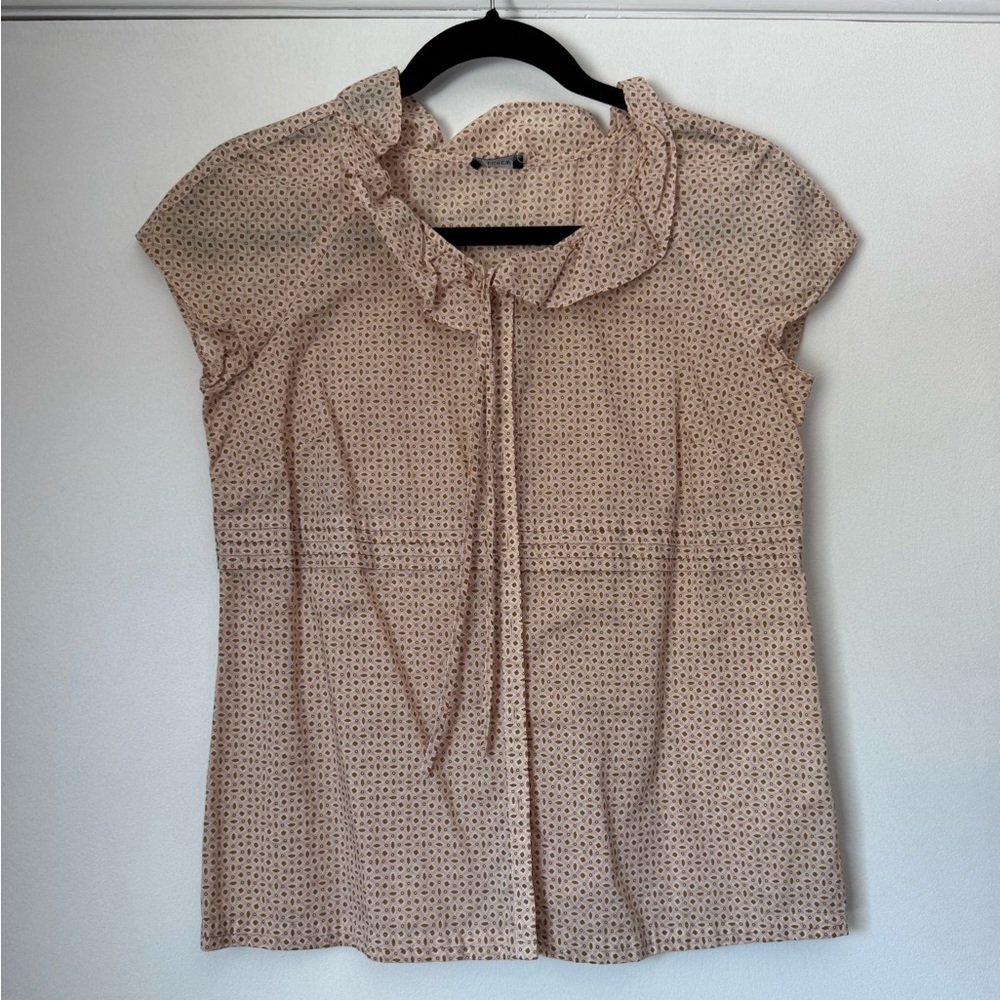 J. Crew Women’s Ruffle Collar Button Down Blouse